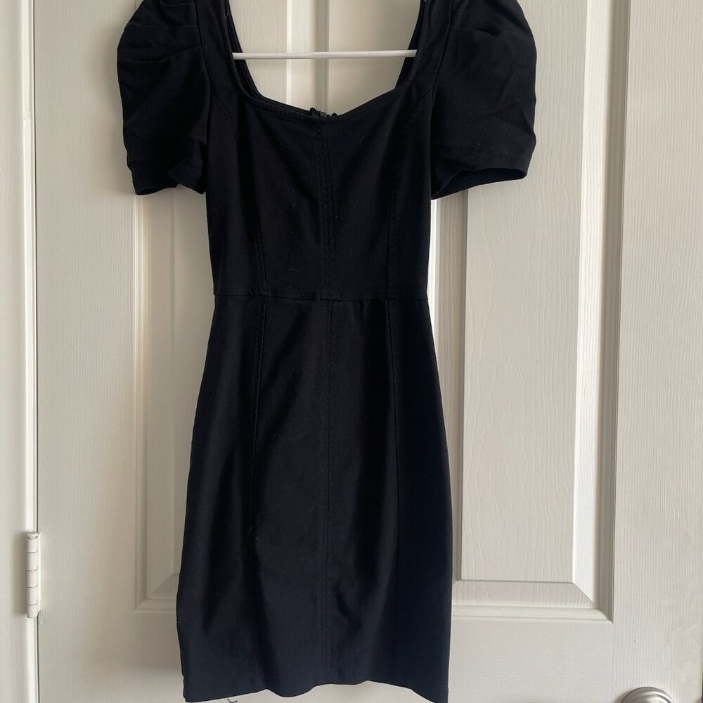 Fashion Nova Black Jean Dress